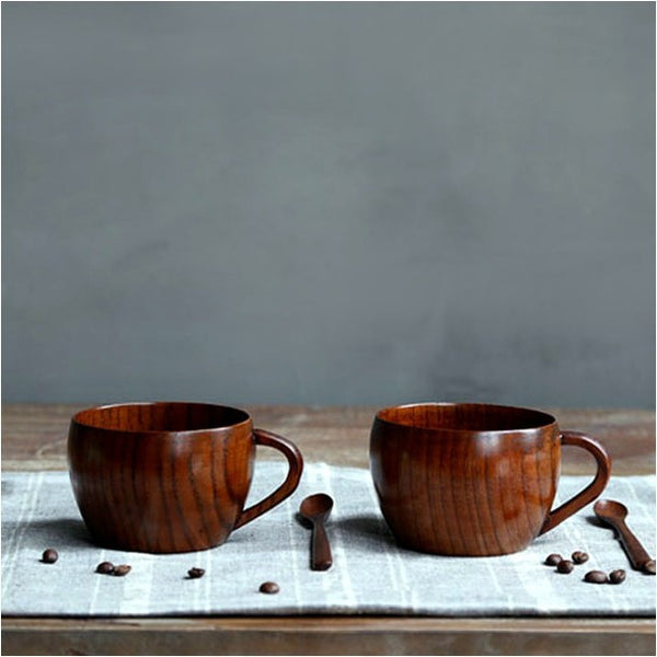 Natural Jujube Bar Wooden Cups Mugs