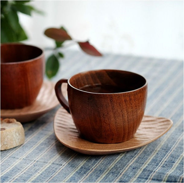 Natural Jujube Bar Wooden Cups Mugs